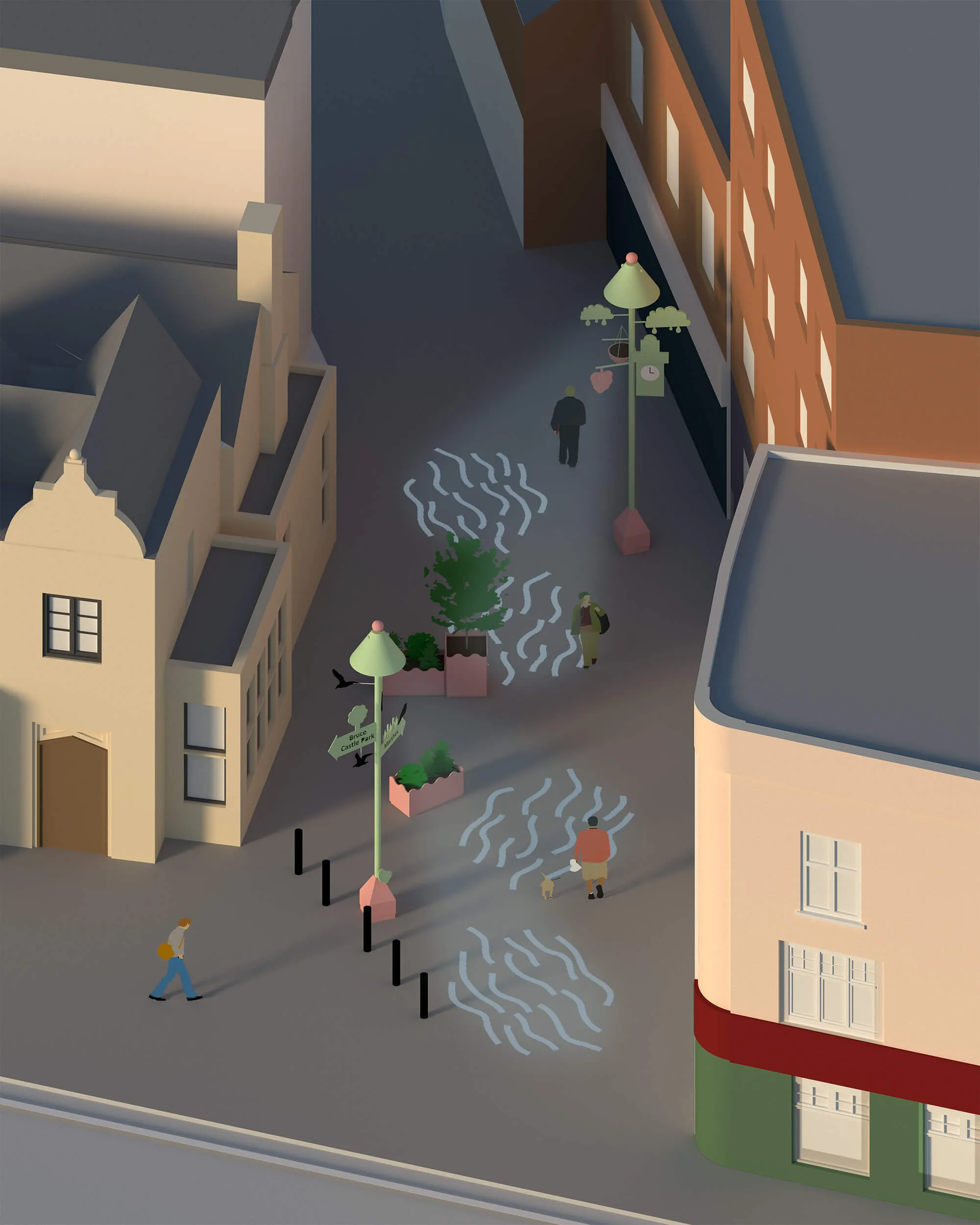 Visual of the Scotland Green. By Office S&M, RIBA Chartered Architectural Practice in London.