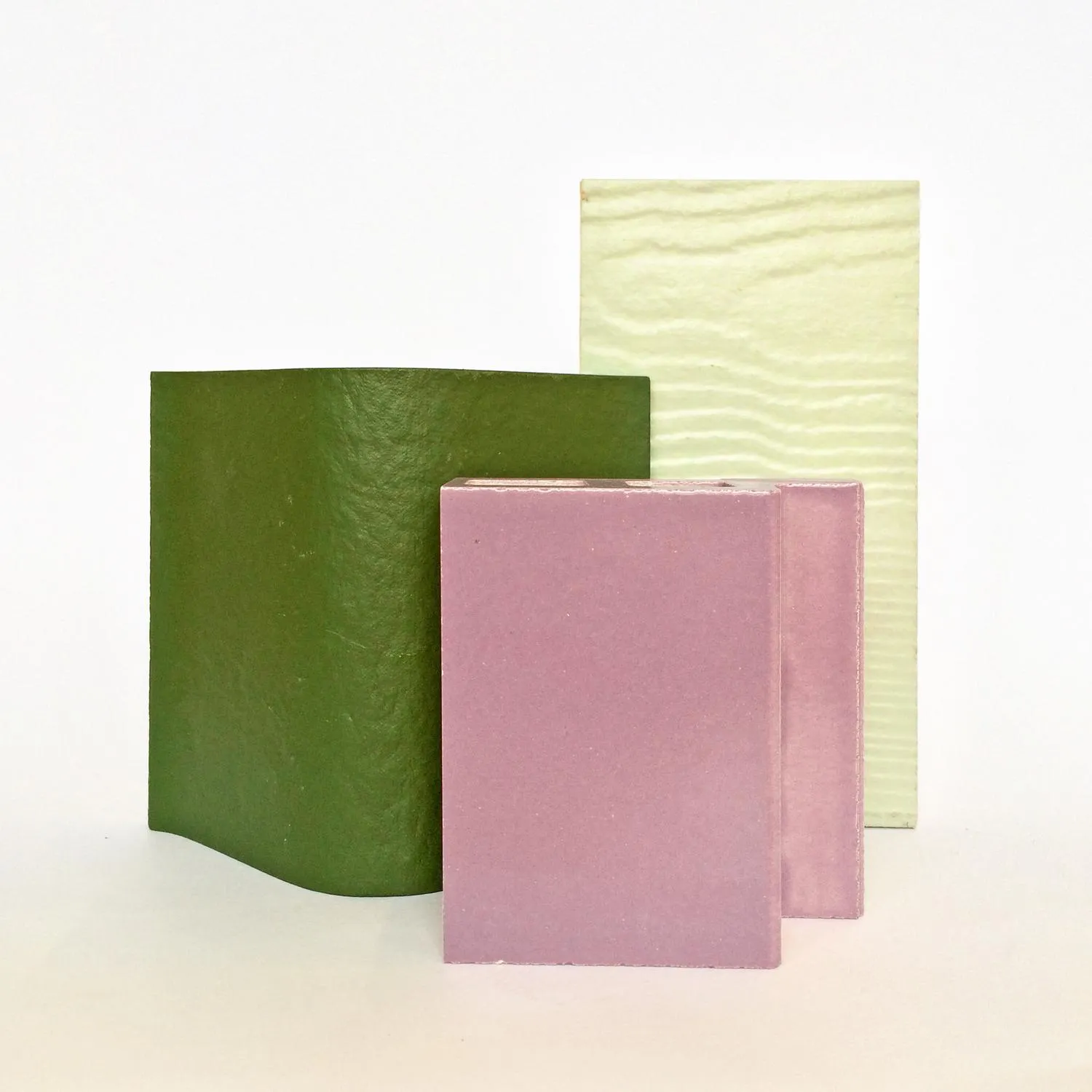 Material samples for the project. By Office S&M, RIBA Chartered Architectural Practice in London.