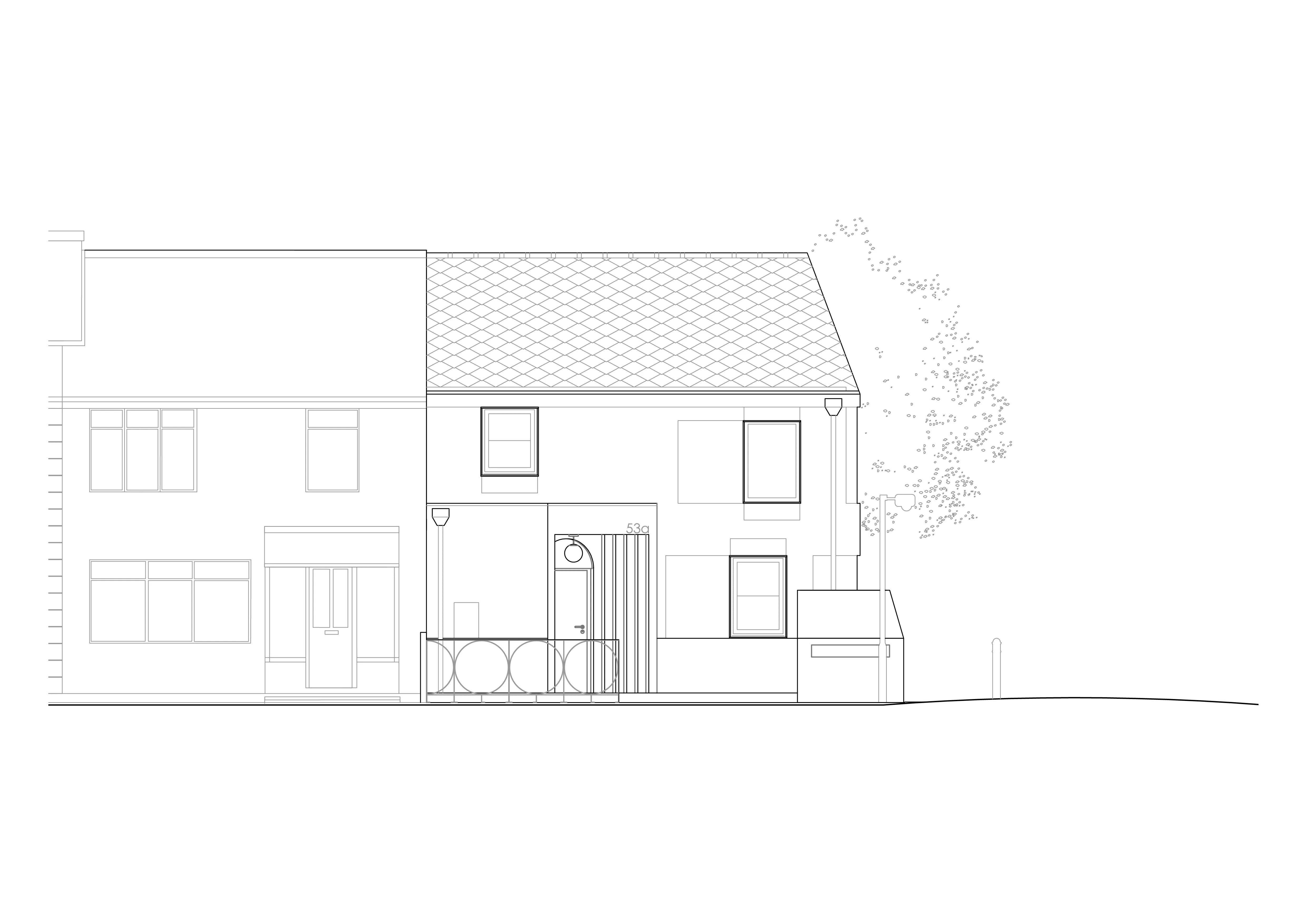 Proposed North Elevation. By Office S&M, RIBA Chartered Architectural Practice in London.
