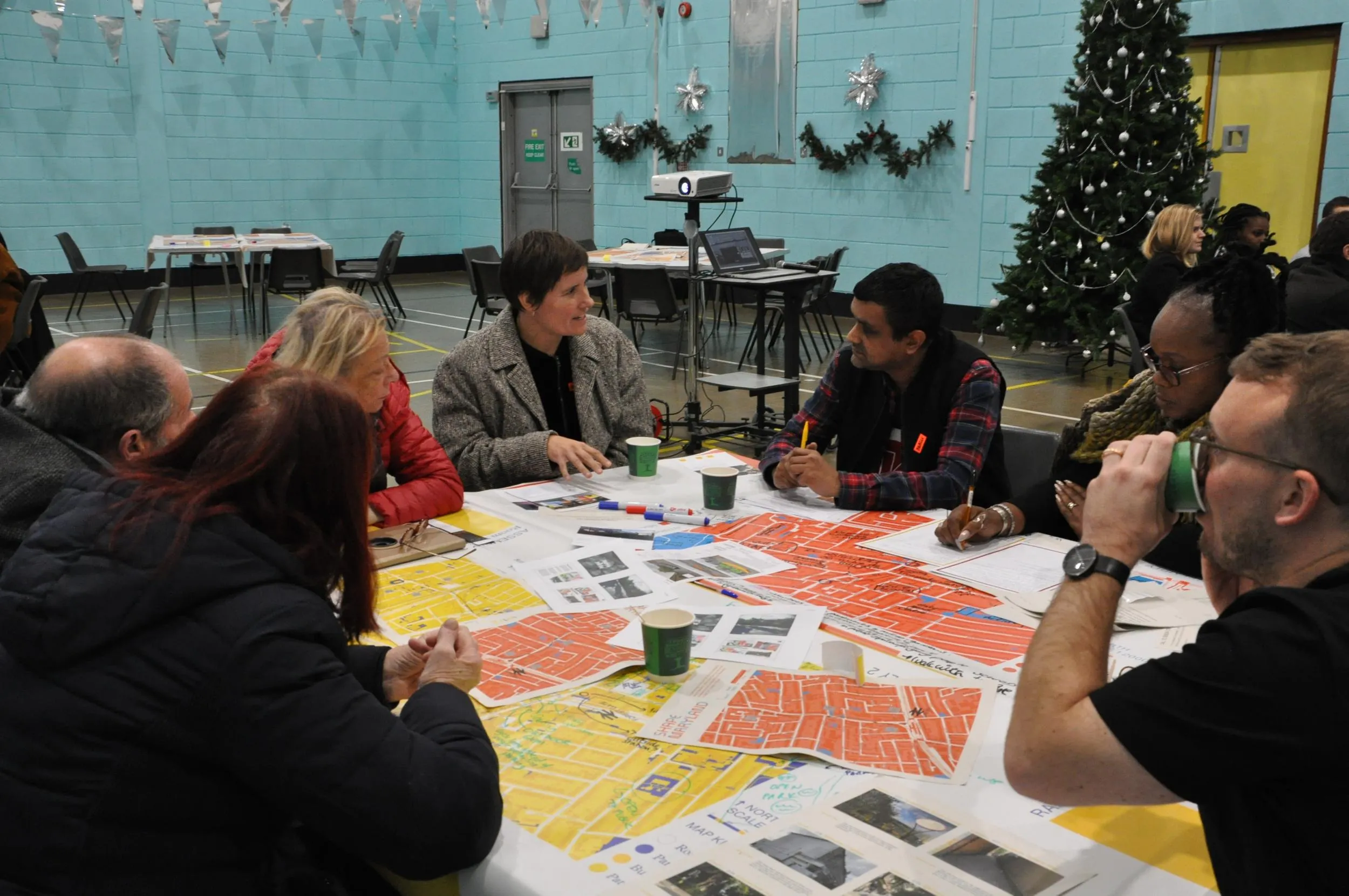 Photo from the engagements activities that took place during the project. By Office S&M, RIBA Chartered Architectural Practice in London.