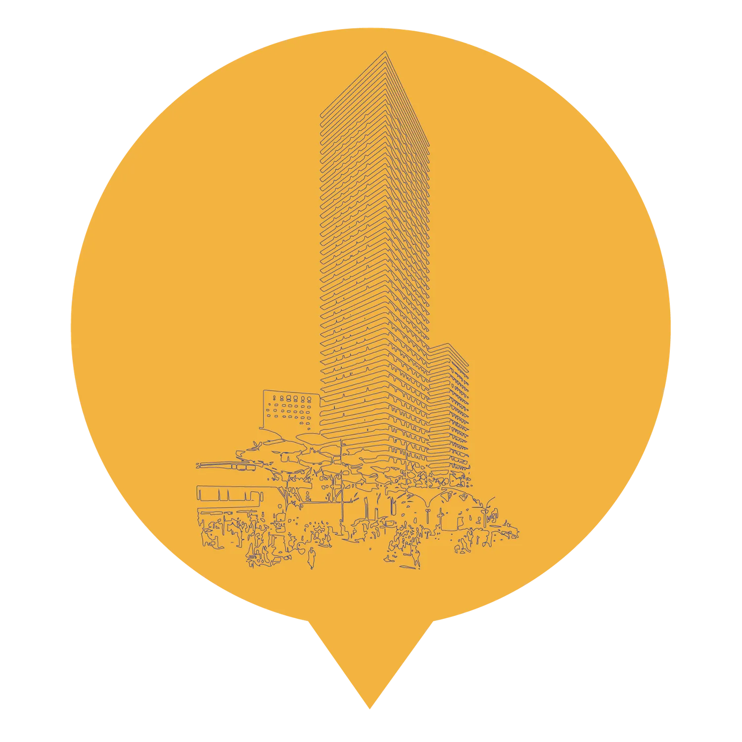 Illustration showing Stratford Yards development. By Office S&M, RIBA Chartered Architectural Practice in London.