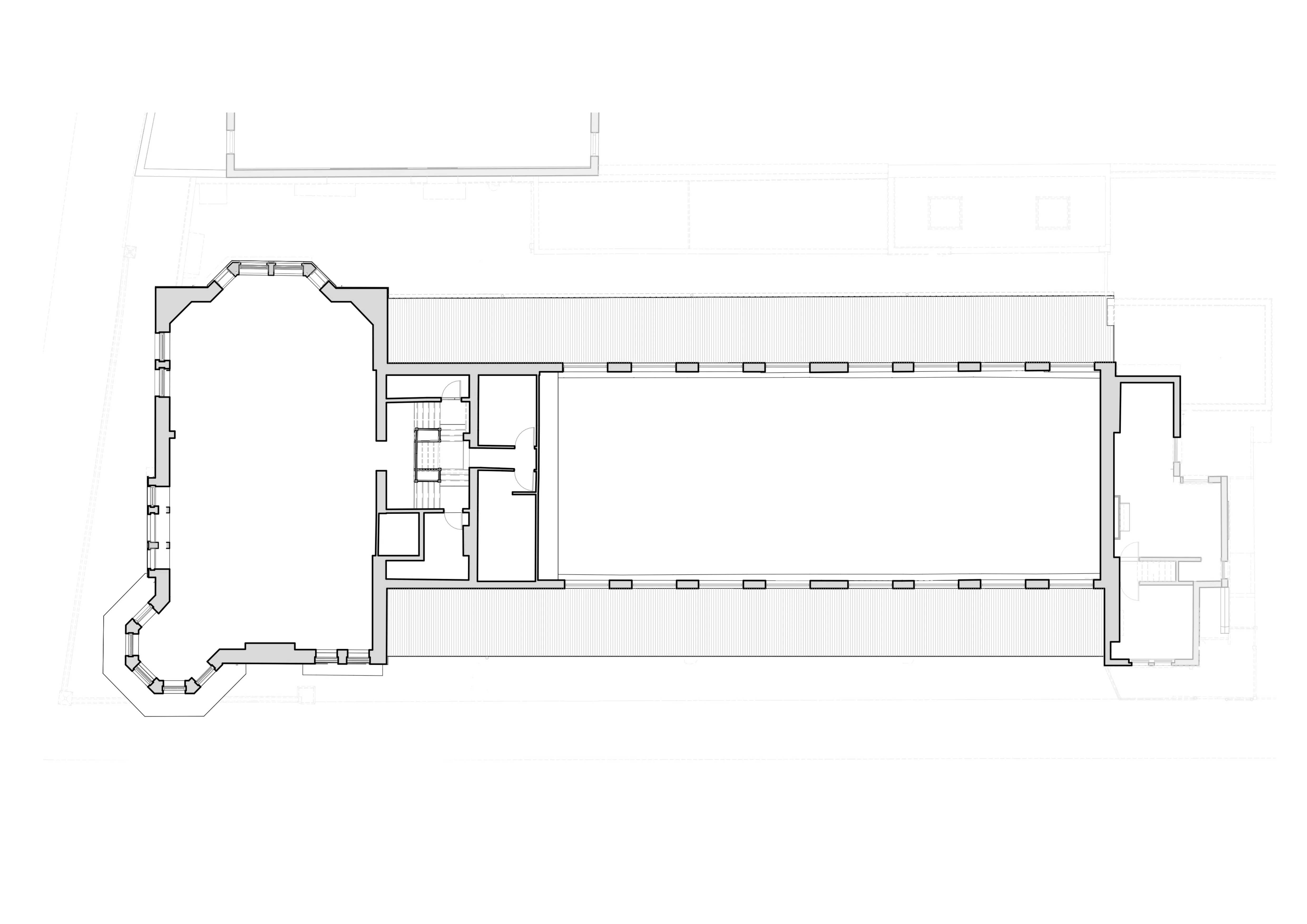 First Floor Plan. By Office S&M, RIBA Chartered Architectural Practice in London.
