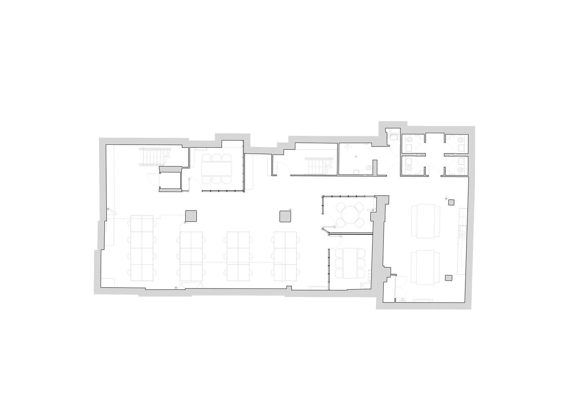 Proposed Basement Floor Plan. By Office S&M, RIBA Chartered Architectural Practice in London.