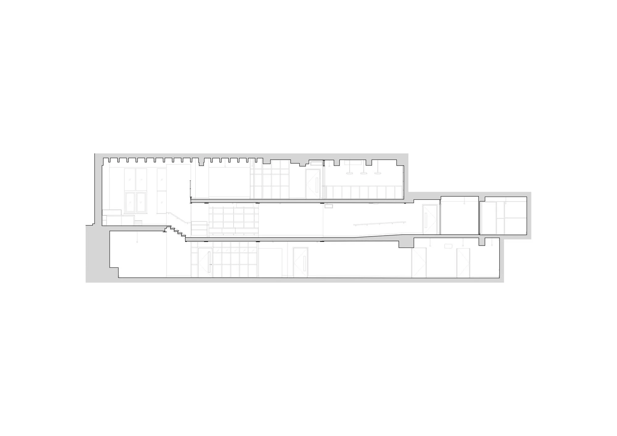 Proposed Section. By Office S&M, RIBA Chartered Architectural Practice in London.