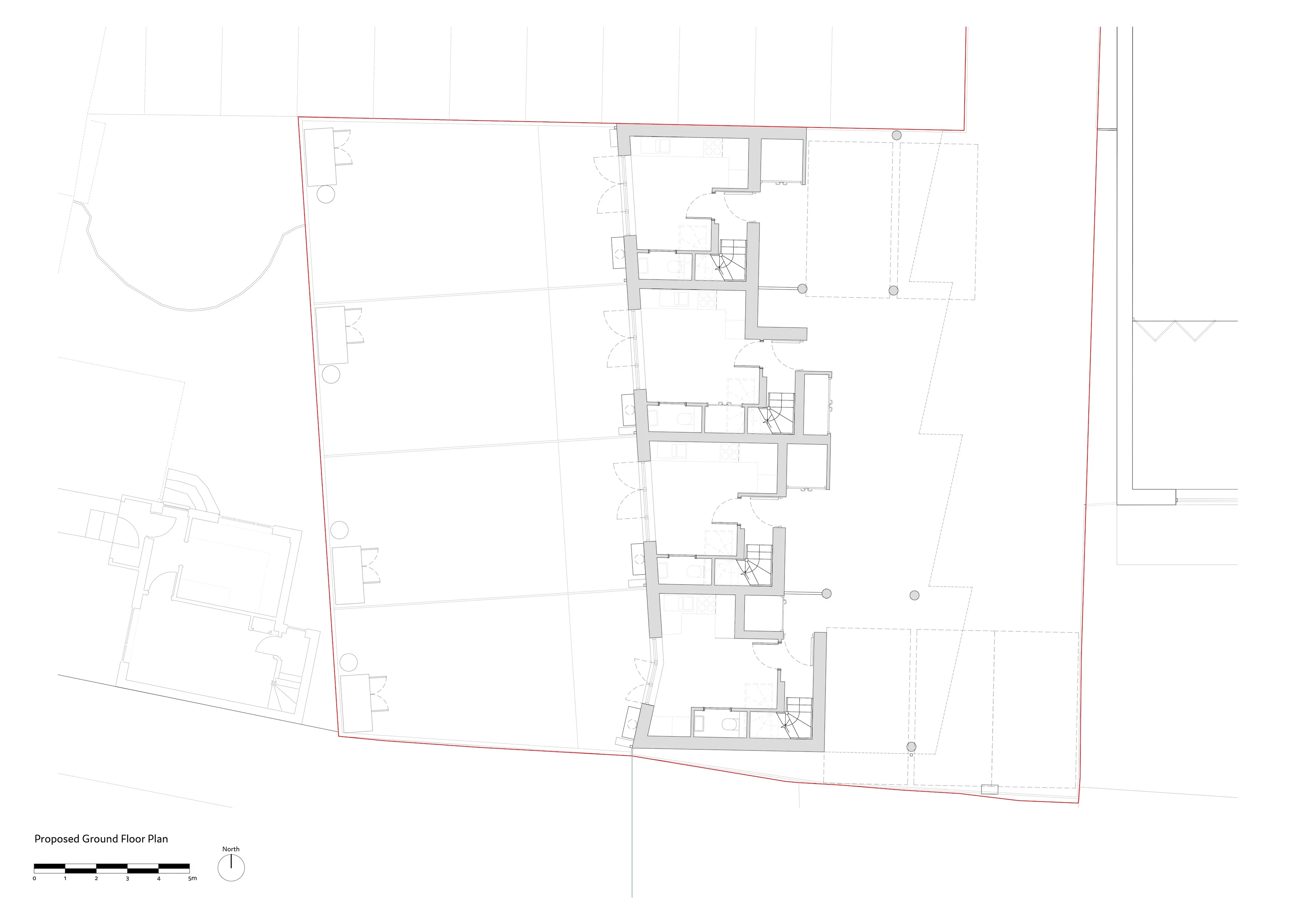 Proposed ground floor plan. By Office S&M, RIBA Chartered Architectural Practice in London.