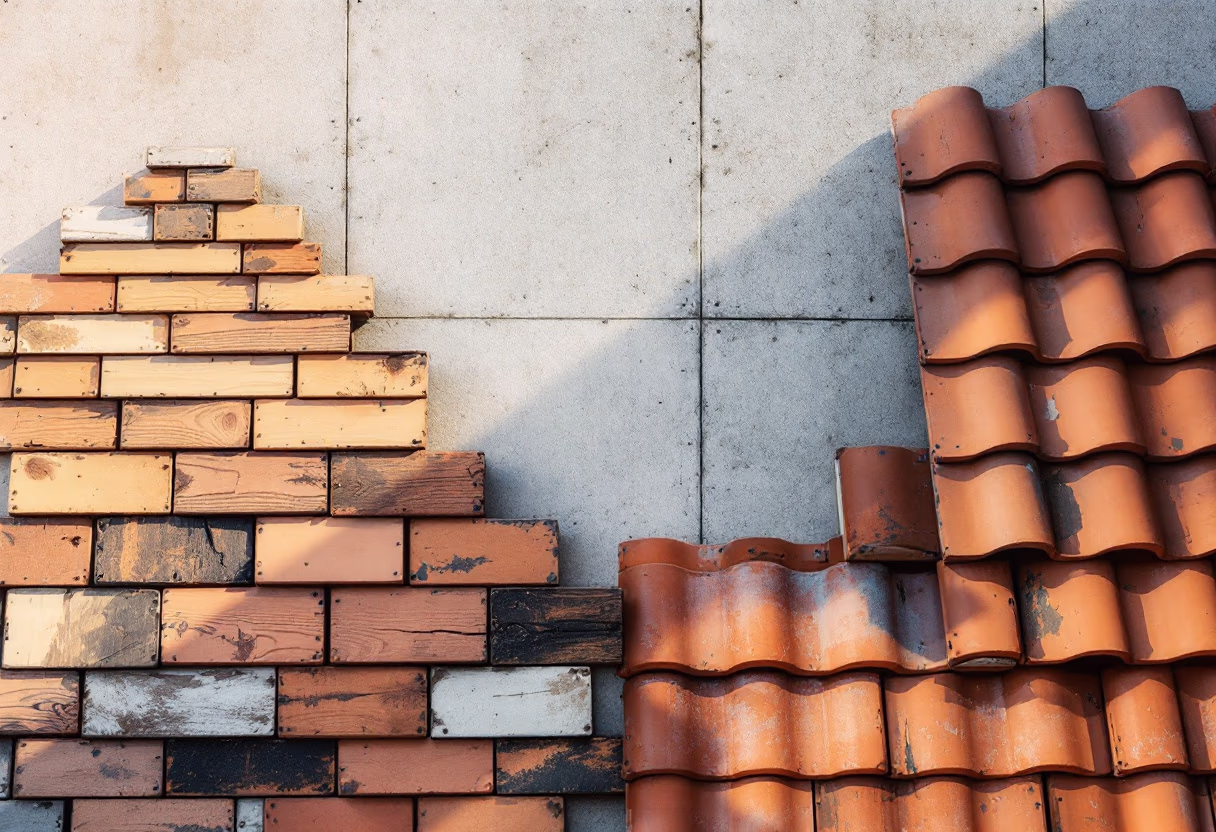 image of different roofing materials
