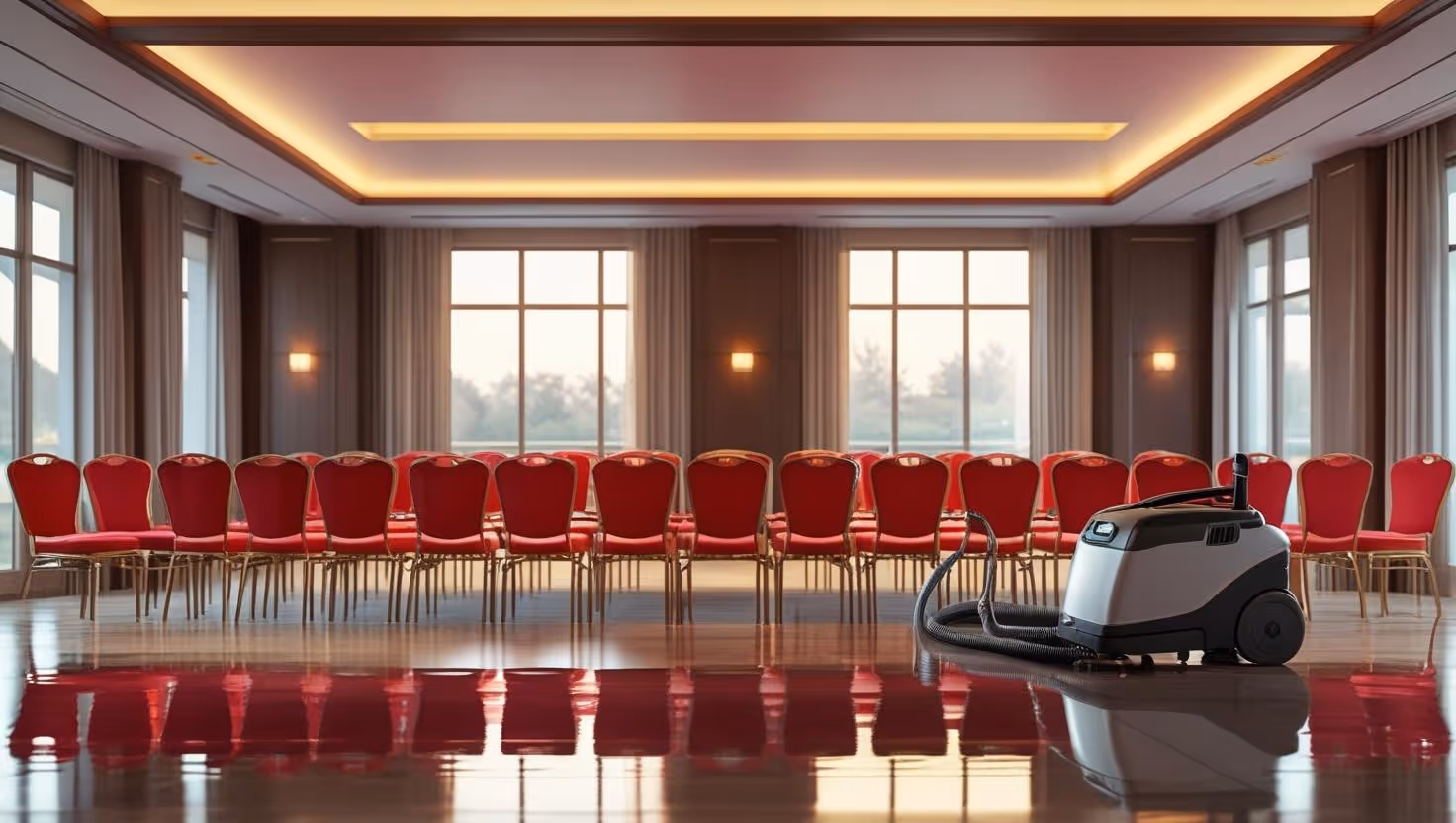 hoover and red chairs