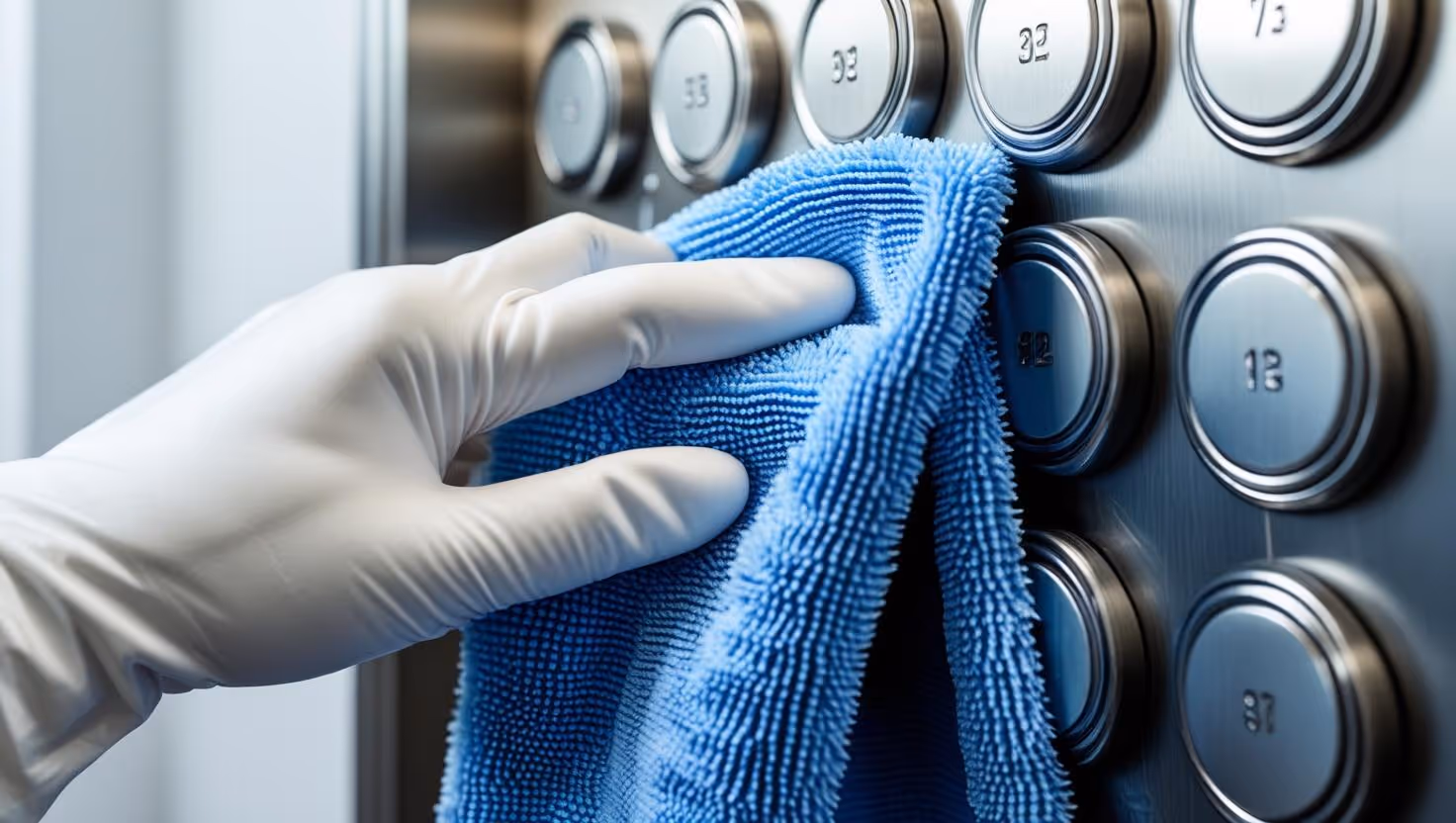 cleaning lift buttons