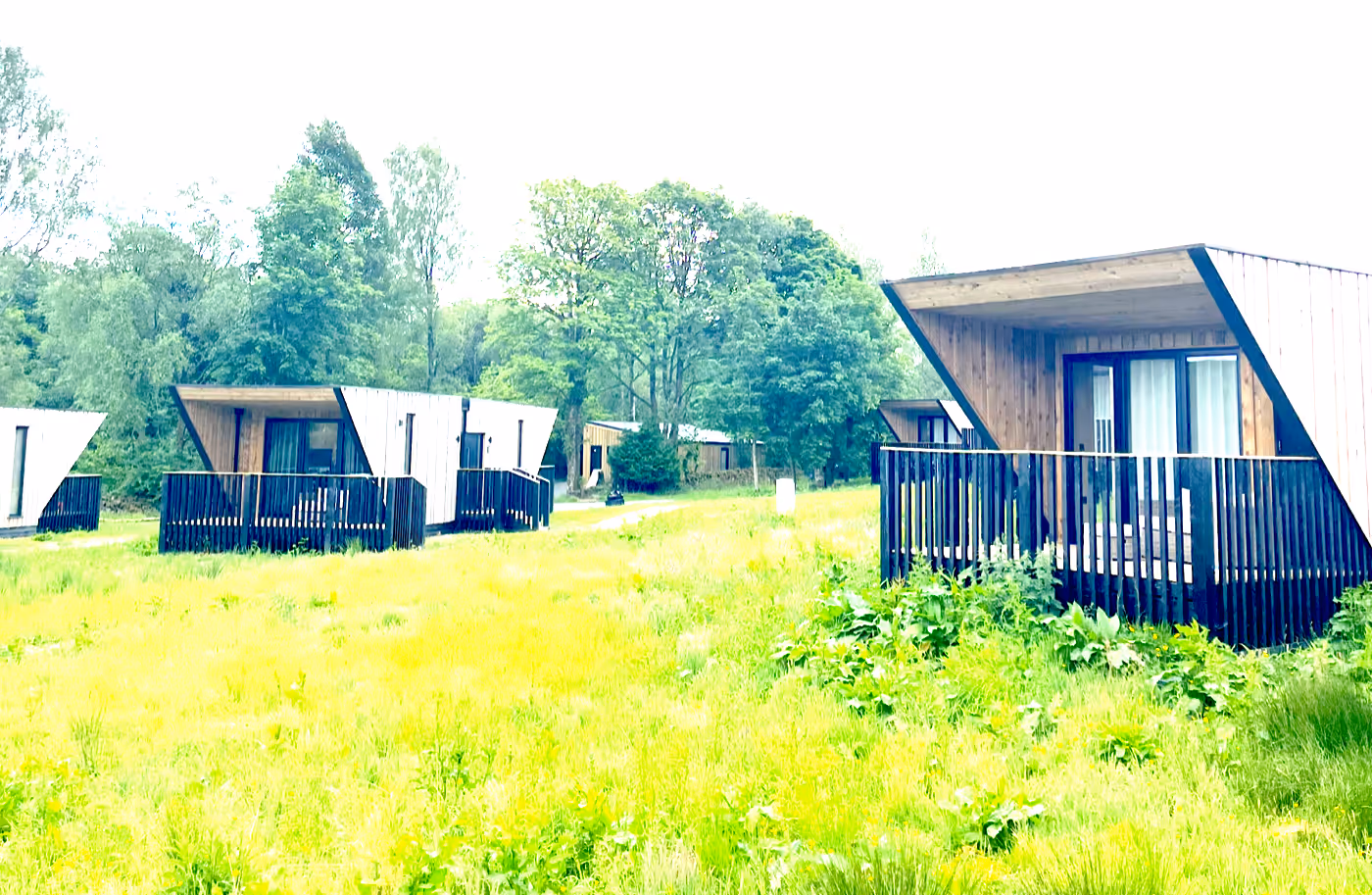 A luxury lodge interior at Landal Barnoul