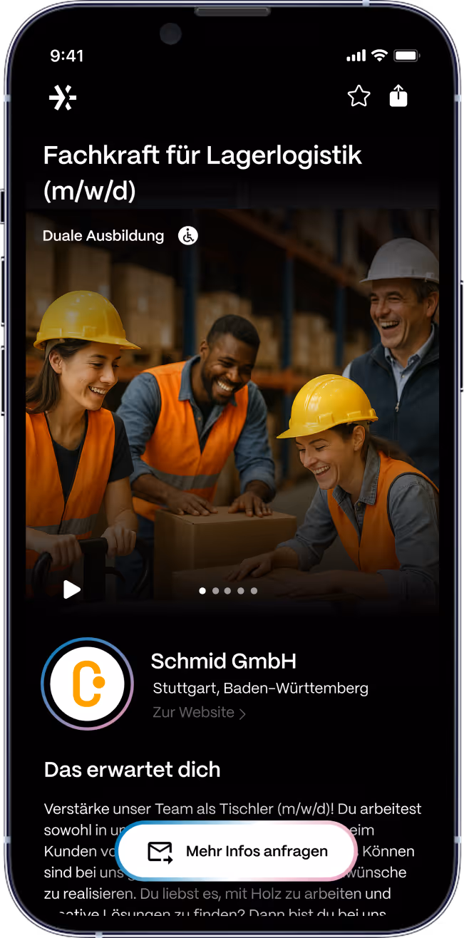 Bloom Future Ausbildungsstellenanzeige