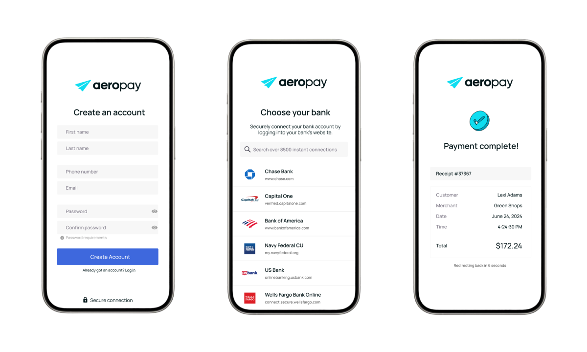 ach rent payments with aeropay