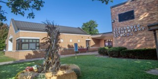 Alexander Elementary school exterior in Adrian, Michigan