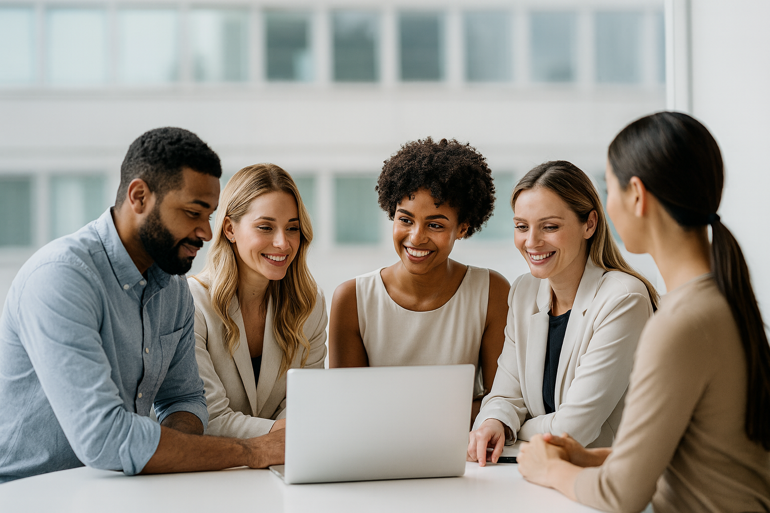 image of a marketing strategy meeting (for a ai marketing tech company)