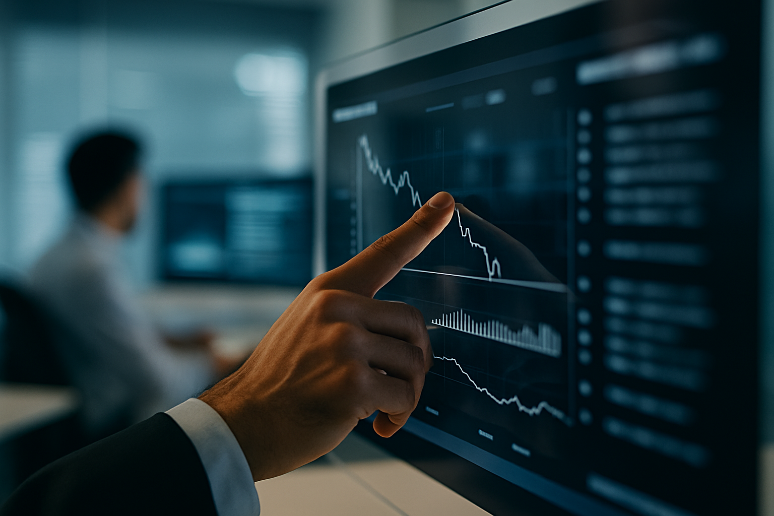 close-up image of ship sonar display