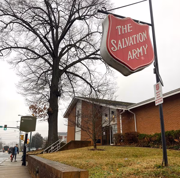The outside of a Salvation Army