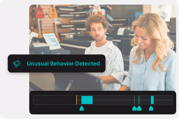 Unusual behavior detected at a retail store.