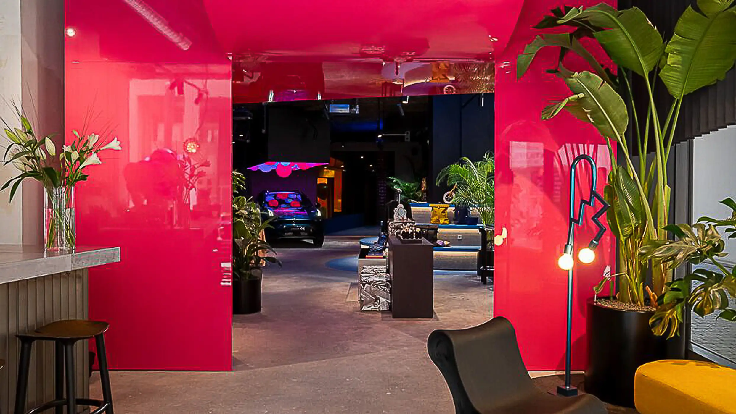 Popup Location in München mit auffälligem Raumkonzept für Brand Events