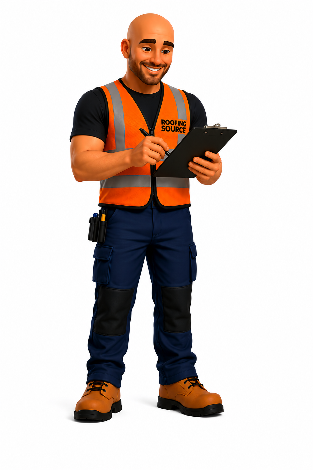 Roofing Source operative capturing job detail