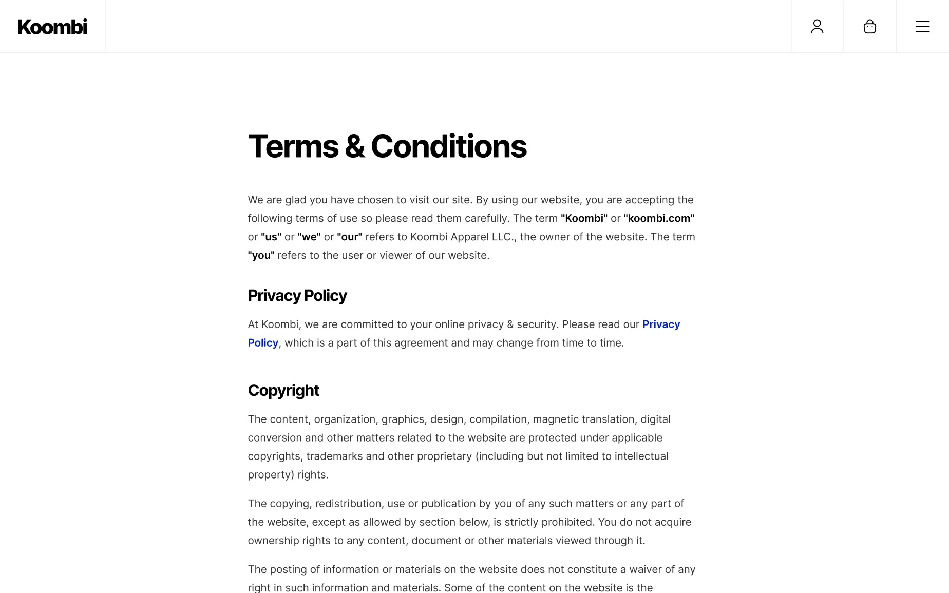 Koombi - Webflow Ecommerce Template