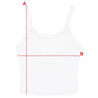 Micro-Rib Tank Top Measurement Reference