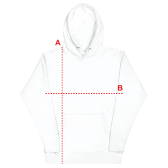 Unisex Premium Hoodie Measurement Reference