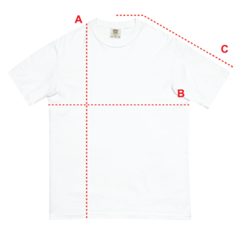 Unisex Tri-Blend Tee Measurement Reference