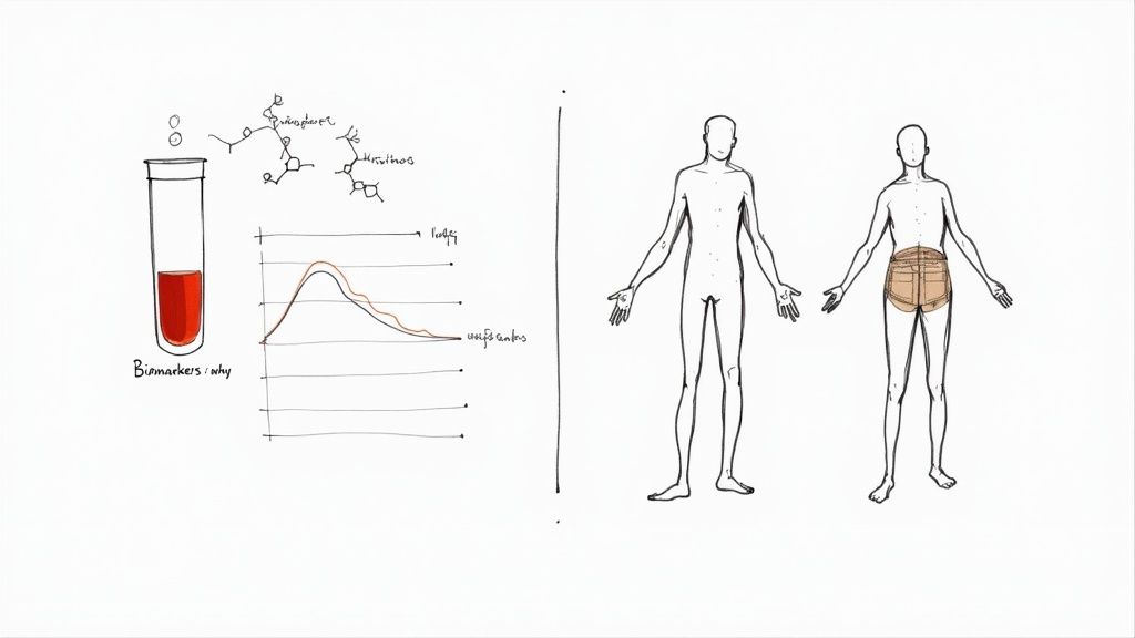A split image showing a vial of blood on one side and an MRI machine on the other, representing the comparison between Function Health and Prenuvo.