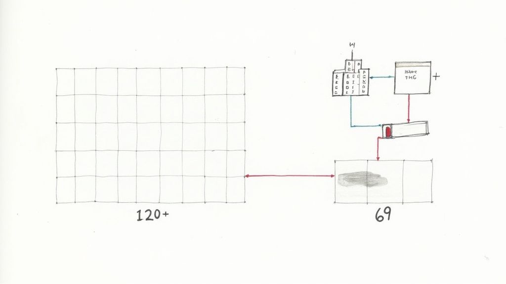 Vials of blood being prepared for biomarker analysis