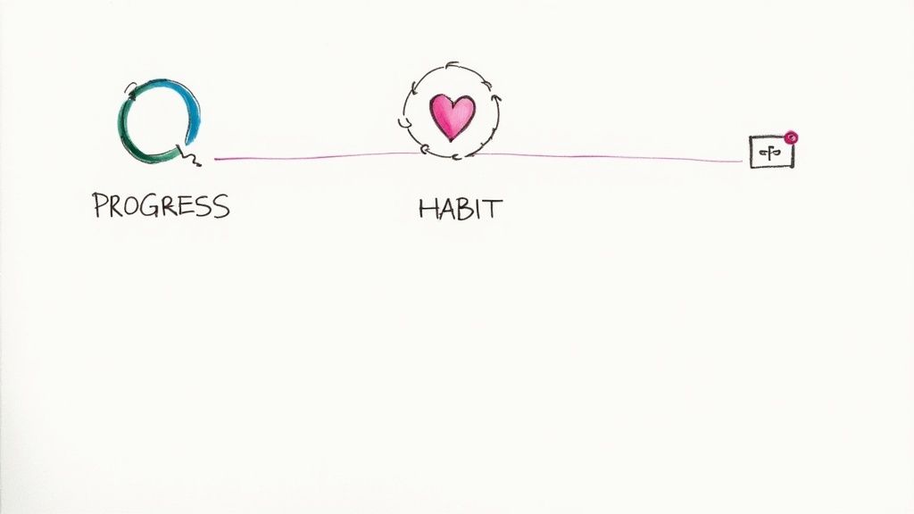 A person tracking health metrics on their smartphone.