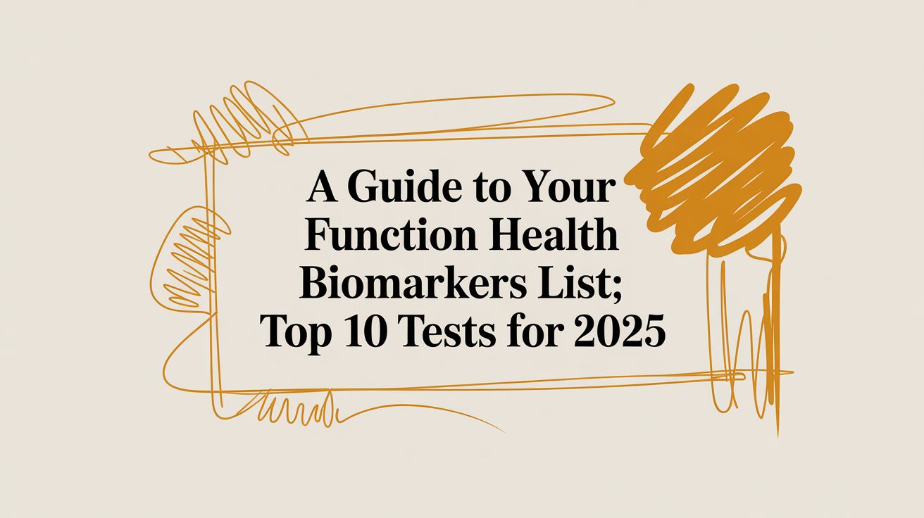 A Guide to Your Function Health Biomarkers List: Top 10 Tests for 2025