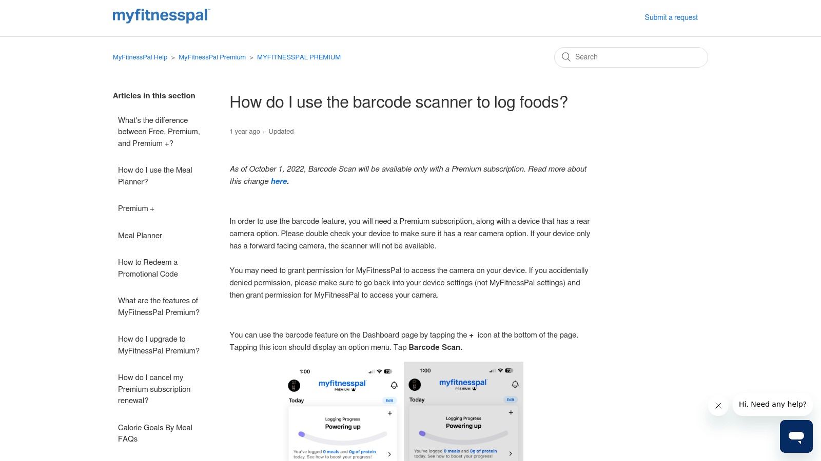 MyFitnessPal – Barcode Scanner (Premium)