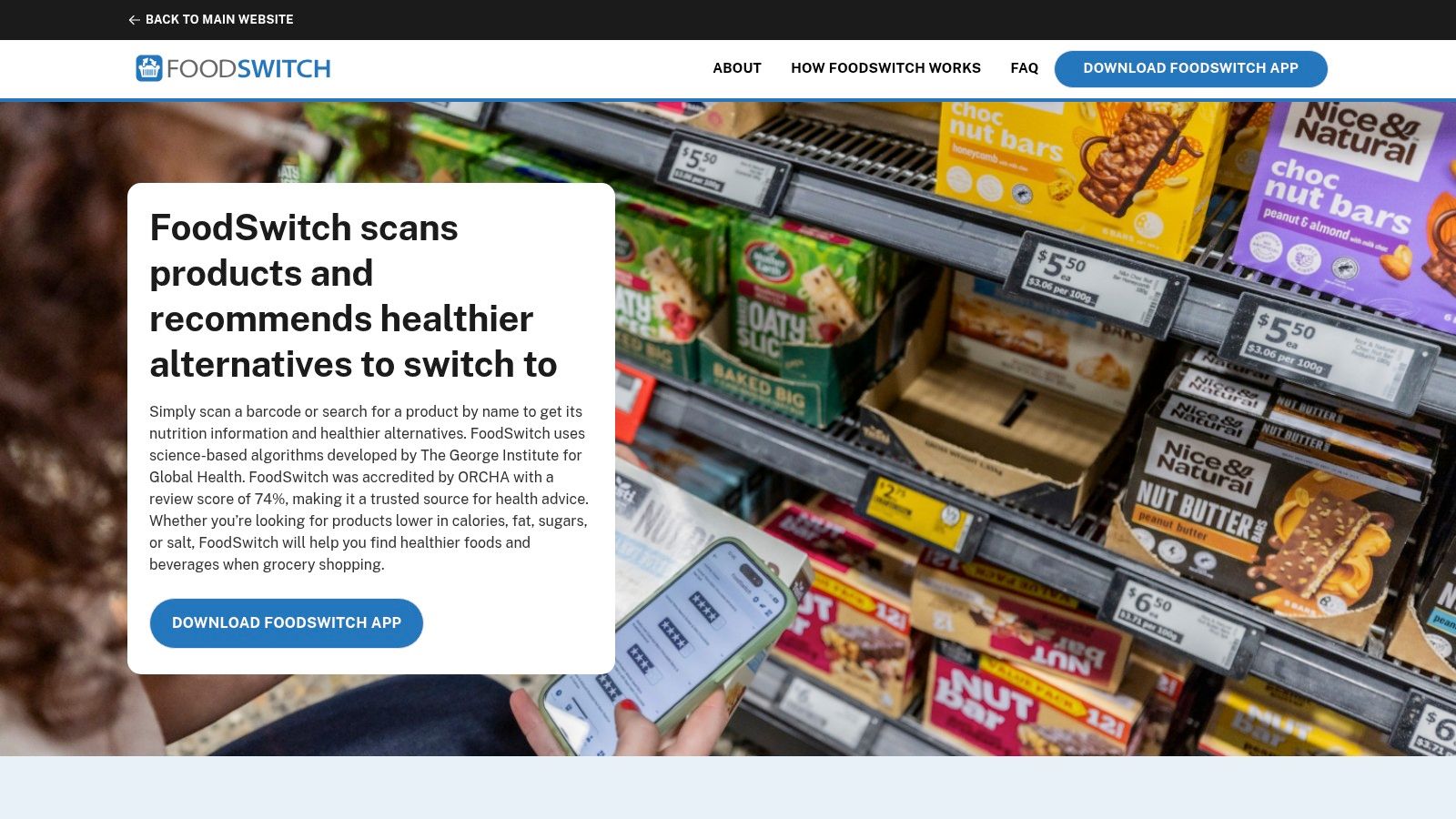 FoodSwitch (The George Institute for Global Health)