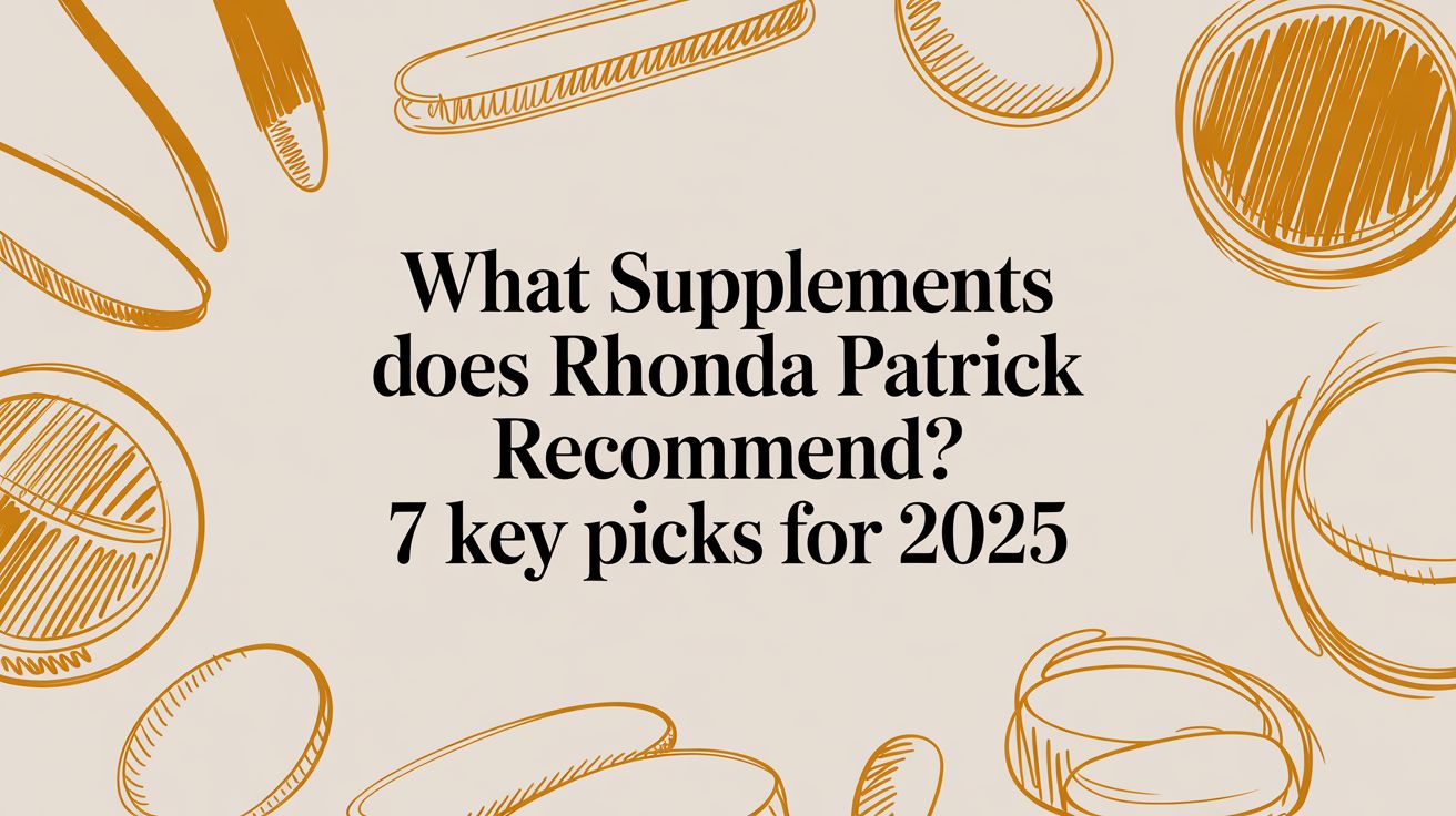 What Supplements Does Rhonda Patrick Recommend? 7 Key Picks for 2025