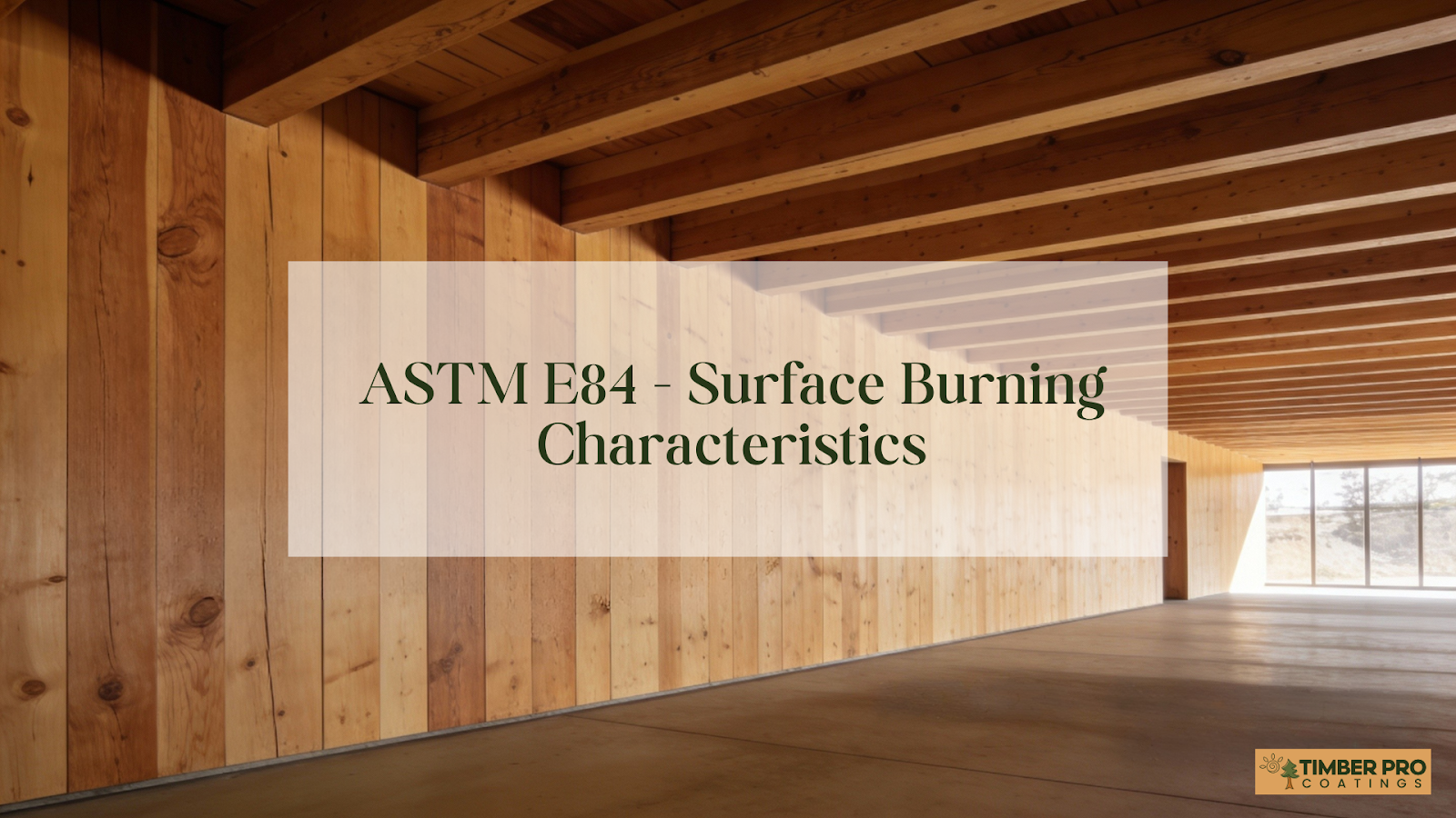 Architect reviewing fire performance requirements for exposed wood interior finishes