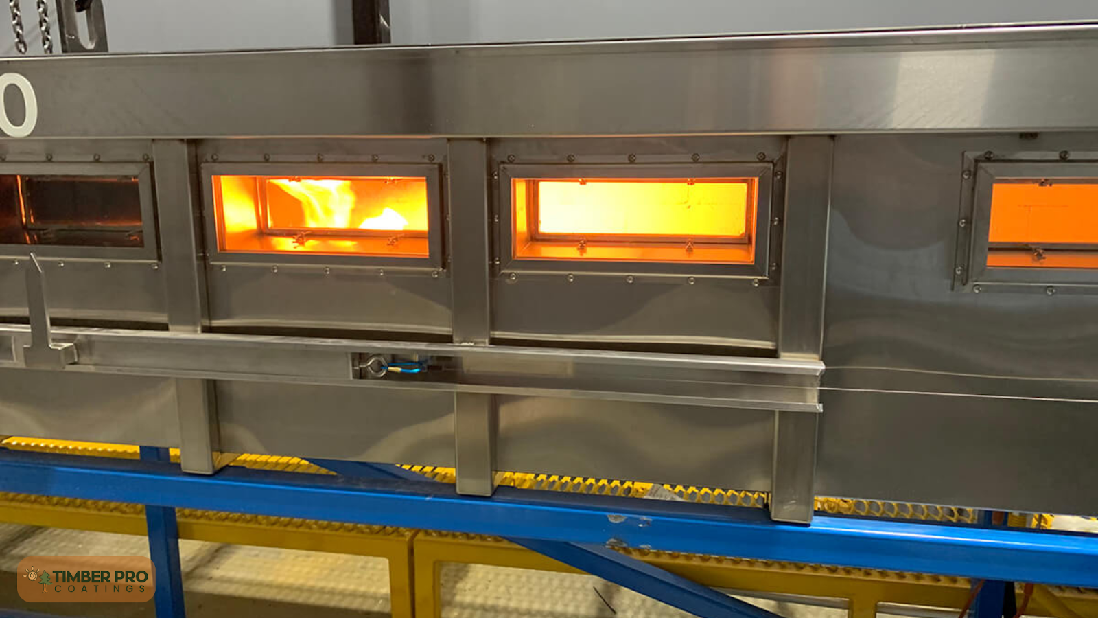 ASTM E84 Steiner Tunnel test setup used to measure flame spread and smoke development