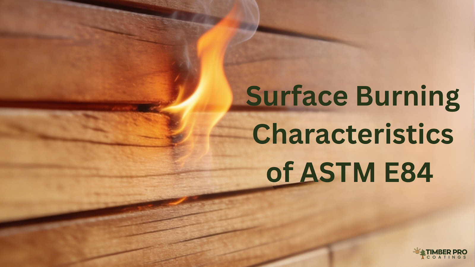Diagram showing early flame spread and smoke generation along an interior surface