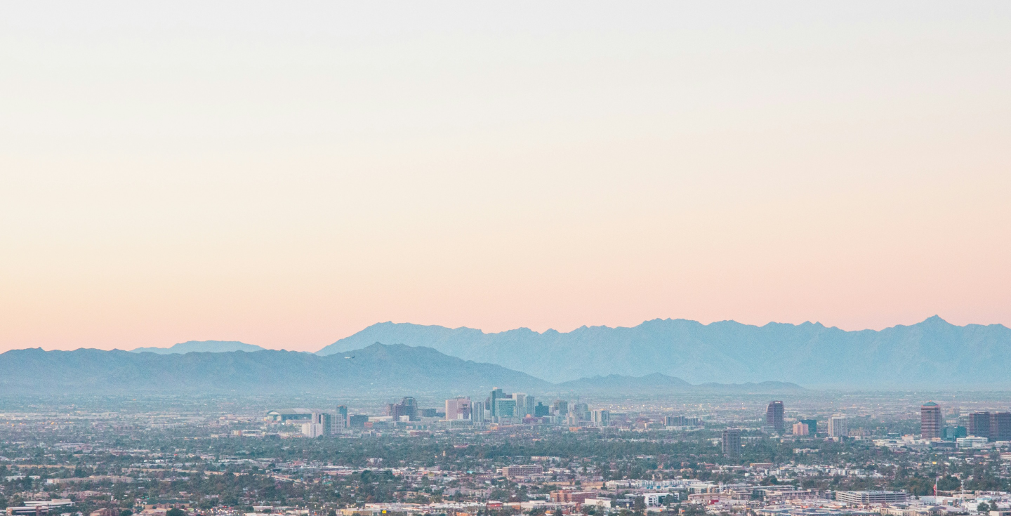 picture of phoenix city at sunset