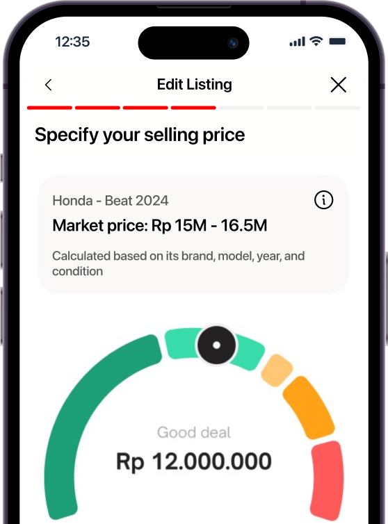 perkiraan harga motor bekas di aplikasi JAVAN