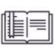 Book icon symbolizing OpenSesame book summary feature. 
