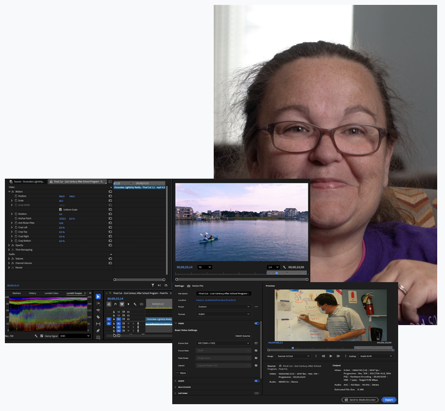 Example of editing a final video