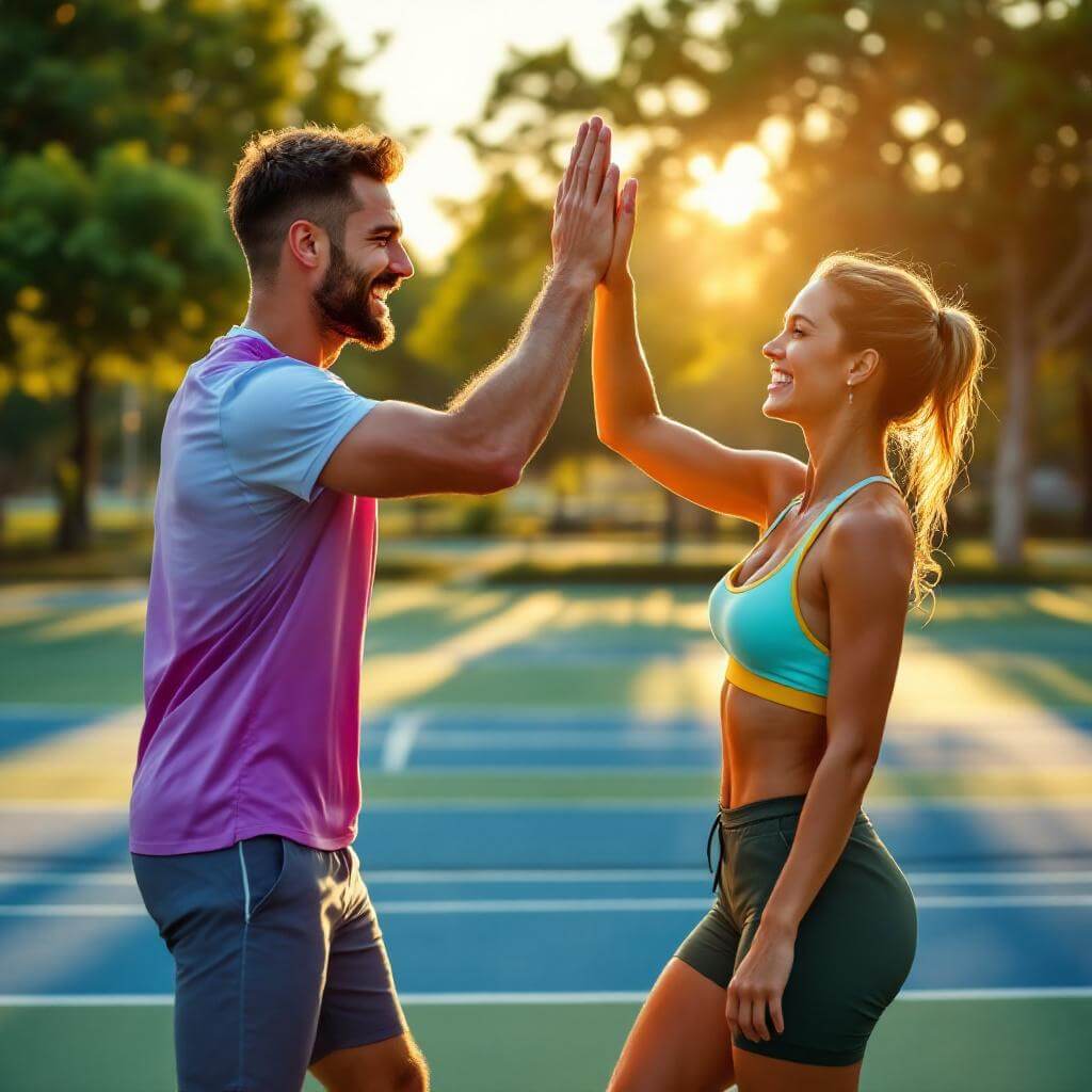 2 People giving a high five