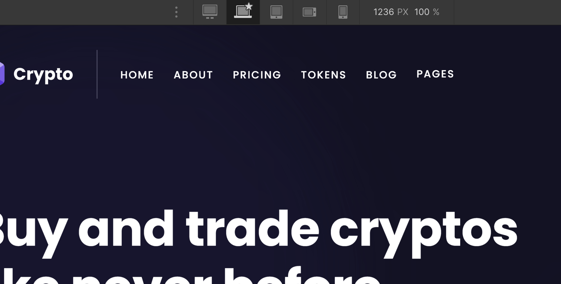 Responsive Design - Crypto Webflow Template