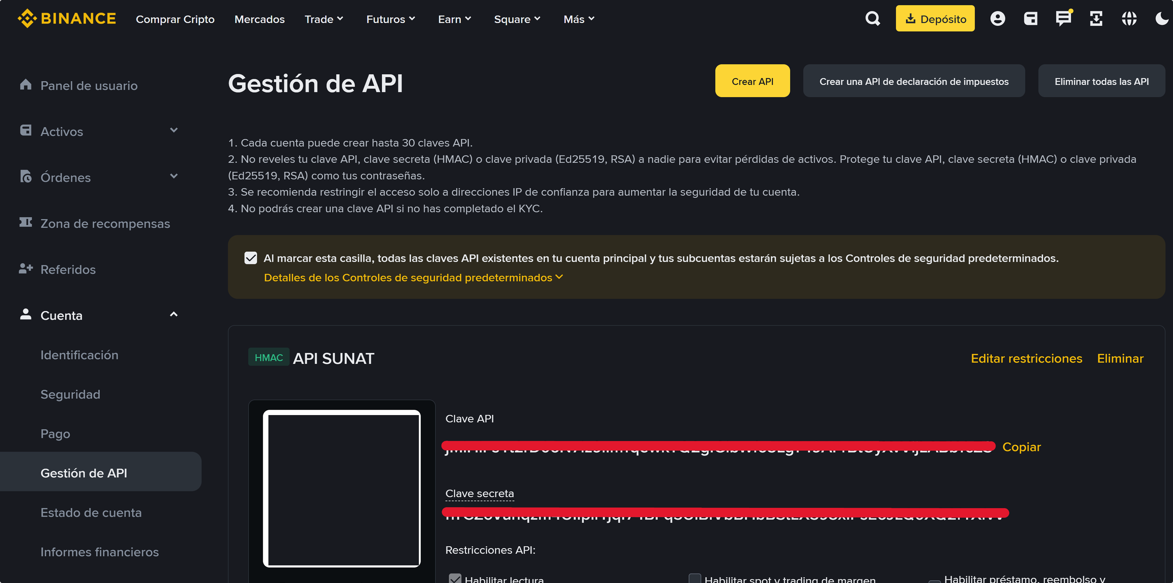 ¿Cómo obtener tu API Key de Binance?