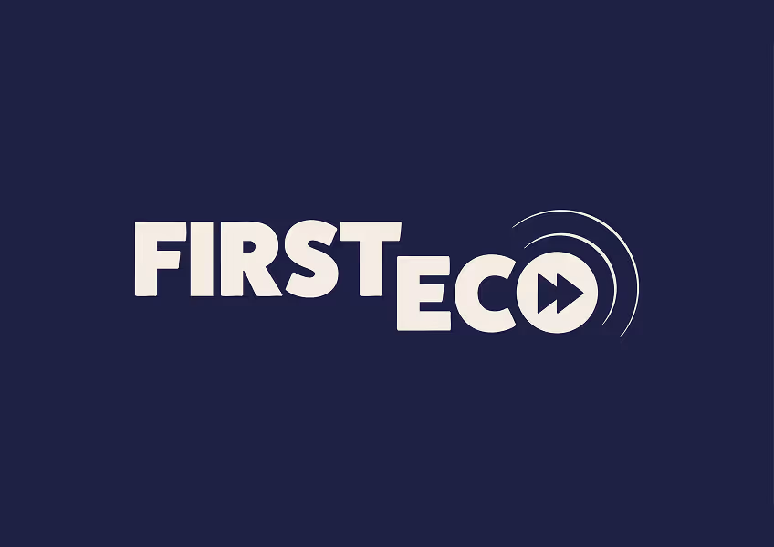 Logo de First Eco mentionnant le Grand Hôtel de Courtoisville à Saint-Malo, hôtel spa 4 étoiles en Bretagne.
