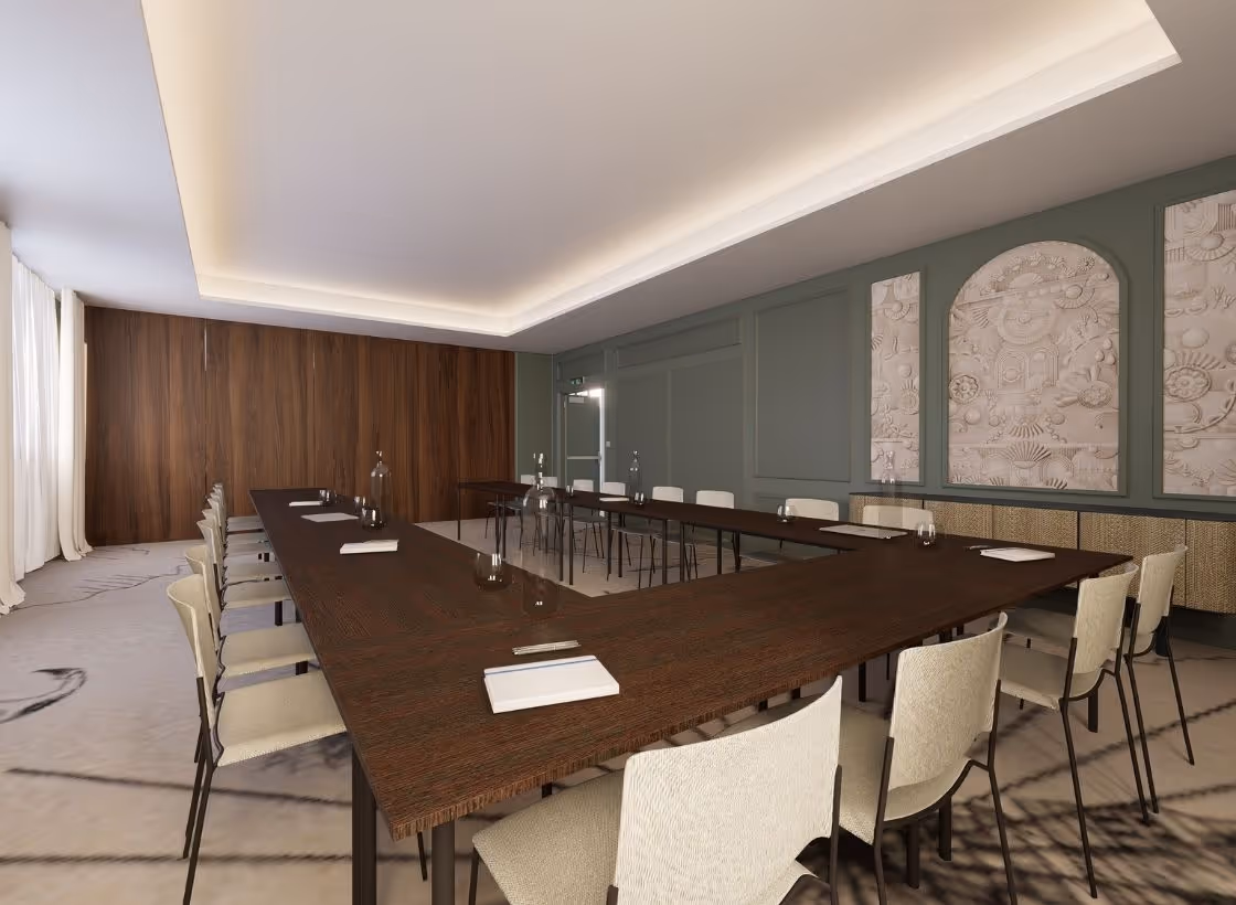 Le Sillon room at the Grand Hotel de Courtoisville in Saint-Malo, a 4-star spa hotel in Brittany ideal for meetings and team building.