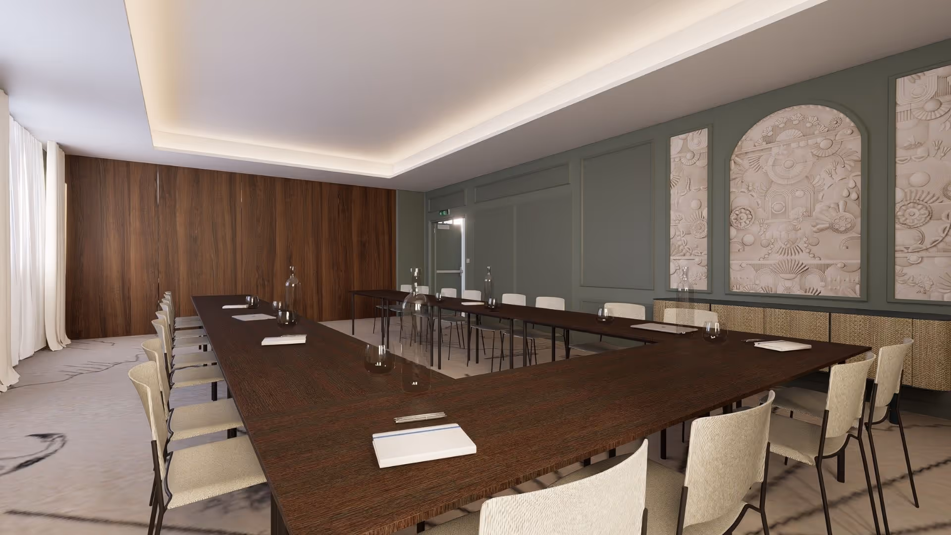 Salle Le Sillon pour séminaires au Grand Hôtel de Courtoisville à Saint-Malo, hôtel spa 4 étoiles en Bretagne.