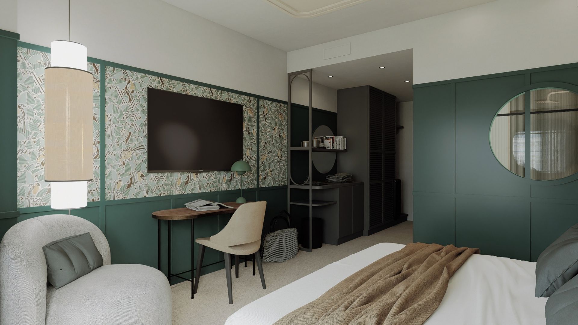Vue d'une chambre au Grand Hôtel de Courtoisville, 4 étoiles au coeur de Saint-Malo