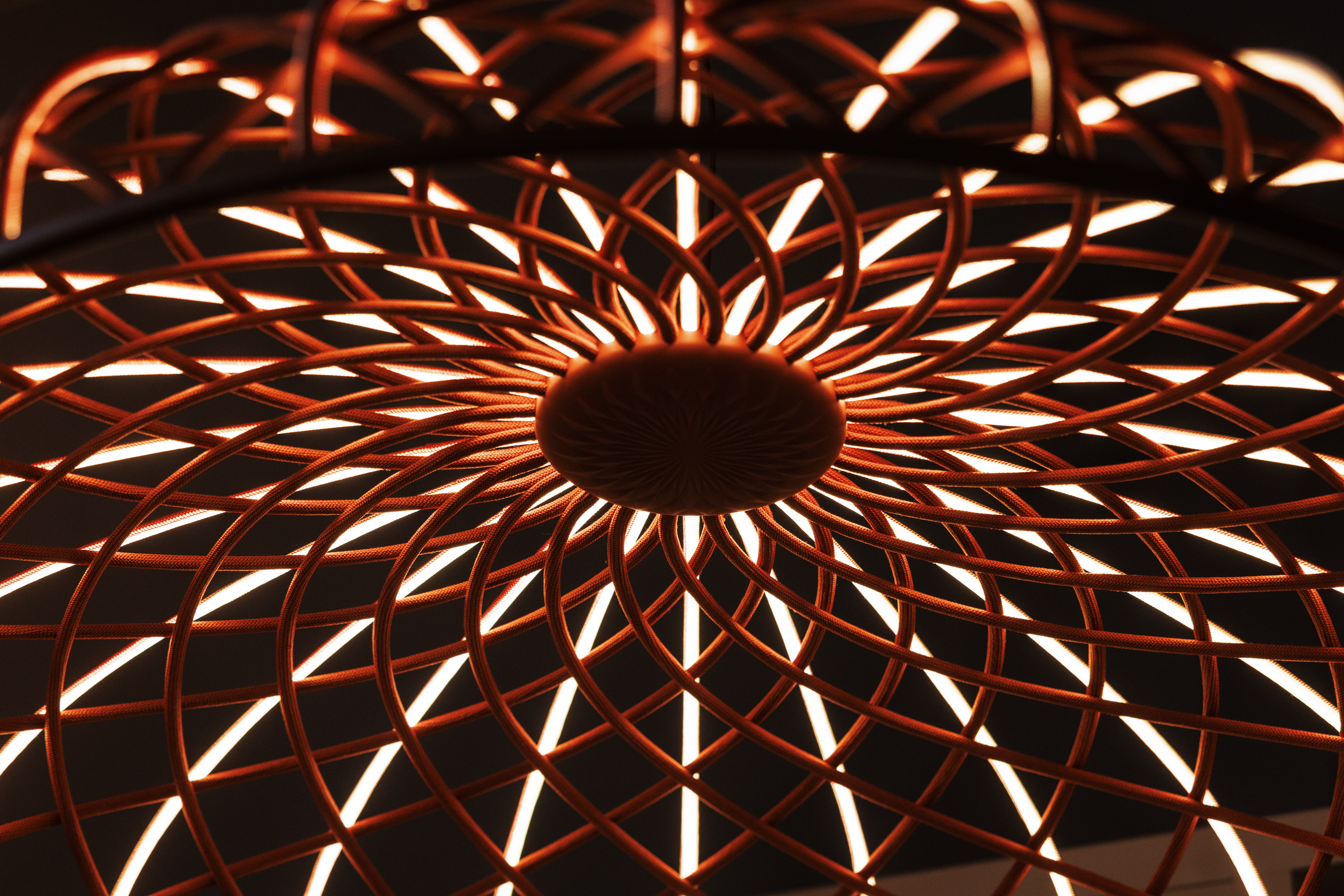 Room lighting decoration at the Grand Hotel de Courtoisville in Saint-Malo, a luxury hotel.