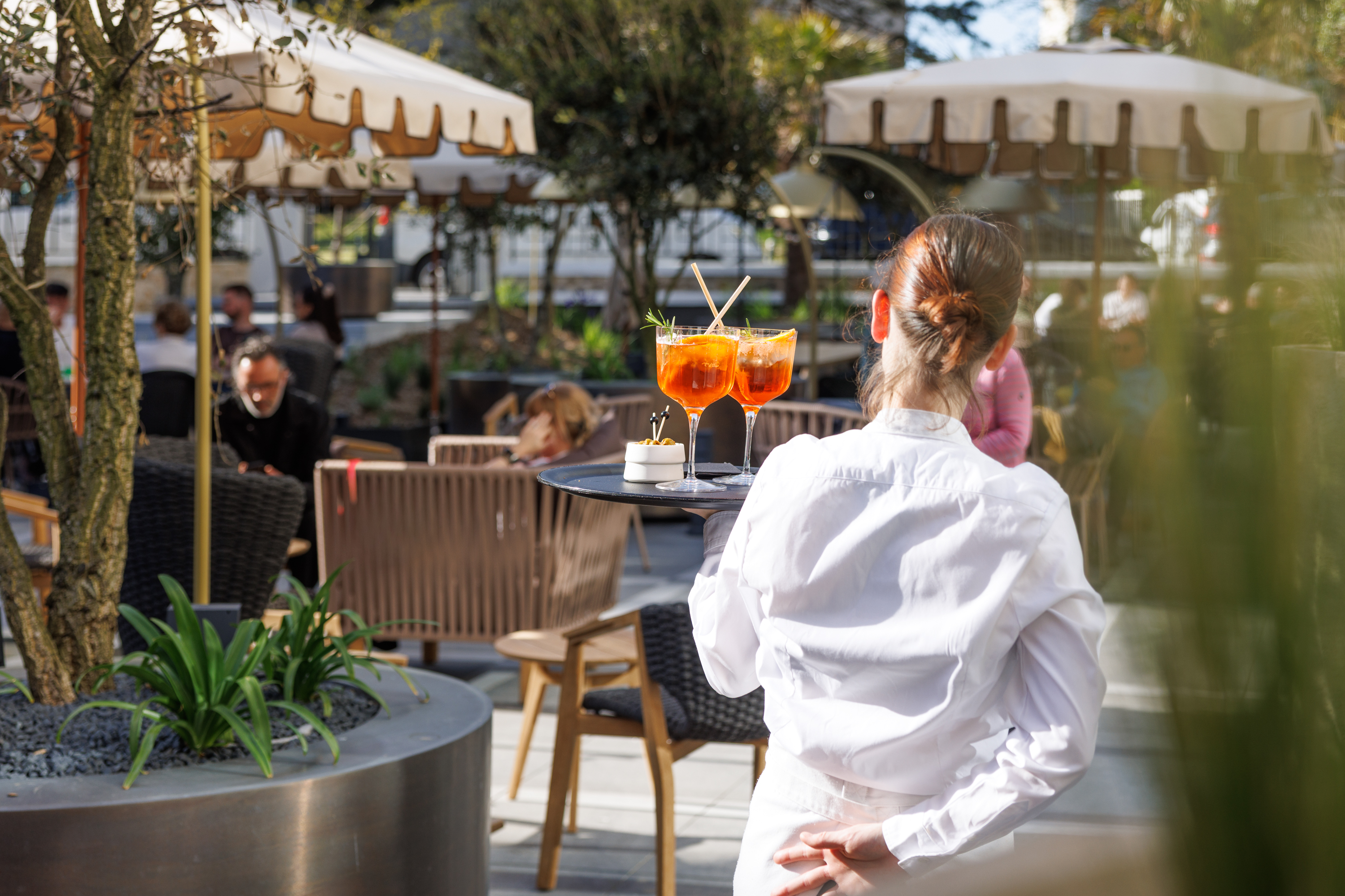 Goûter gourmand au Grand Hôtel de Courtoisville à Saint-Malo, hôtel spa 4 étoiles proche de la plage du Sillon.