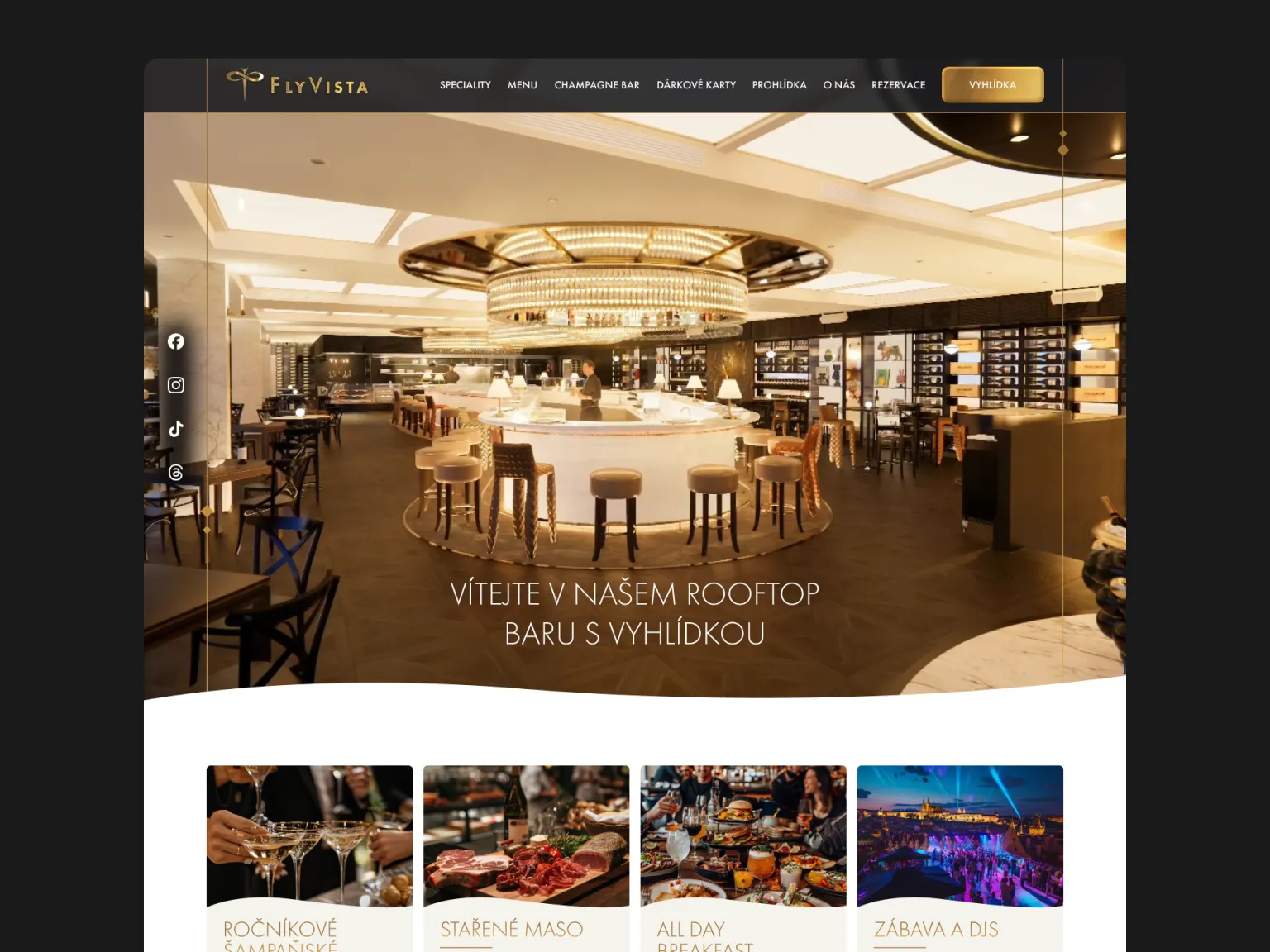 Ukázka designu webu FlyVista